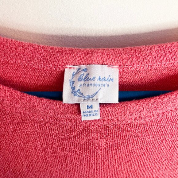 Coral Pink Oversized Dolman Sleeve Tee - Size Medium - Picture 2 of 5